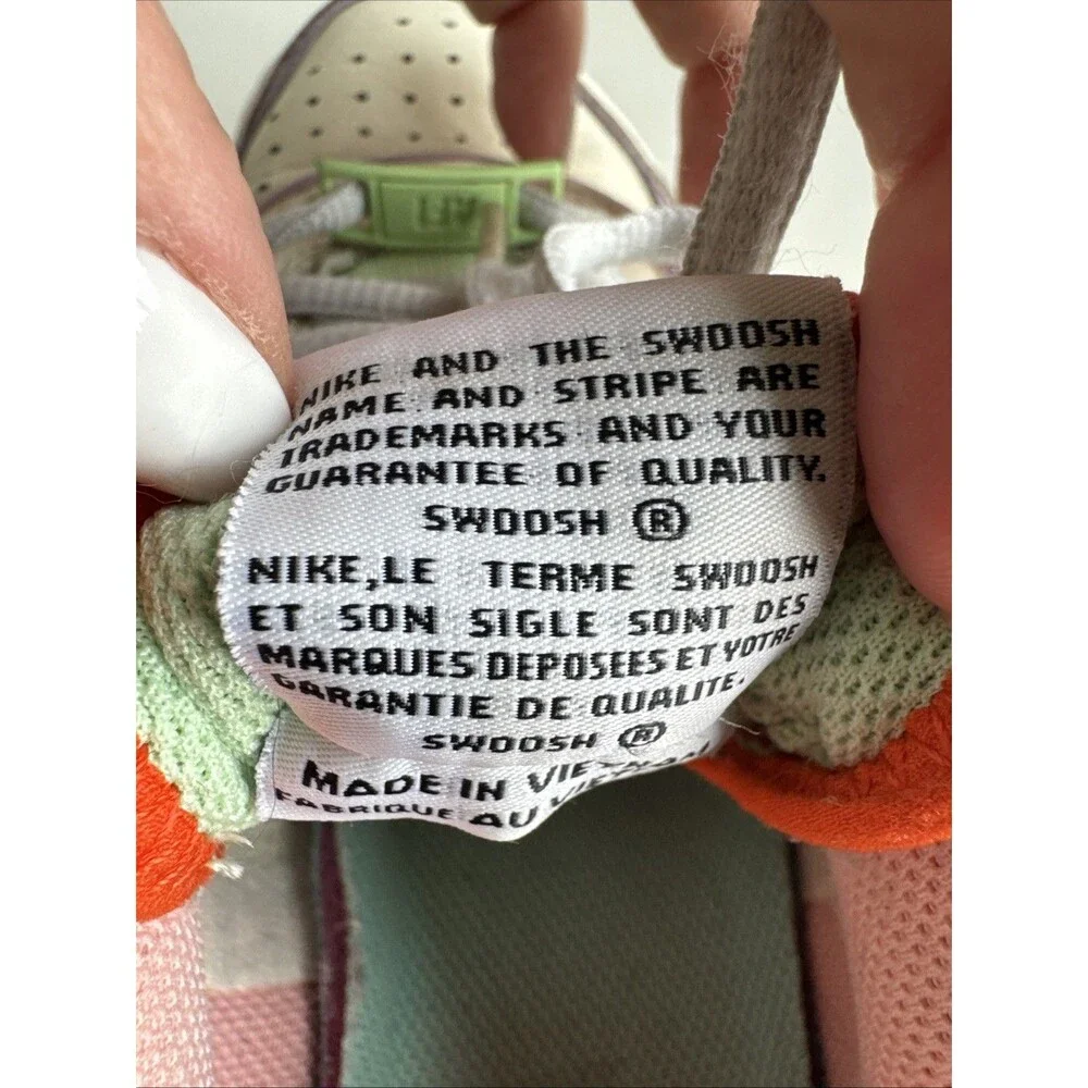 Nike Air Force 1 Shadow Women's Size 7.5 White Pink Mint Multi Color Sneakers